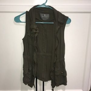 Olive green vest